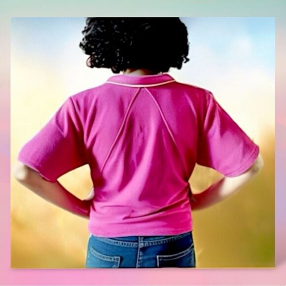 Rag & Bone Pink Polo Tee - Picture 12 of 16